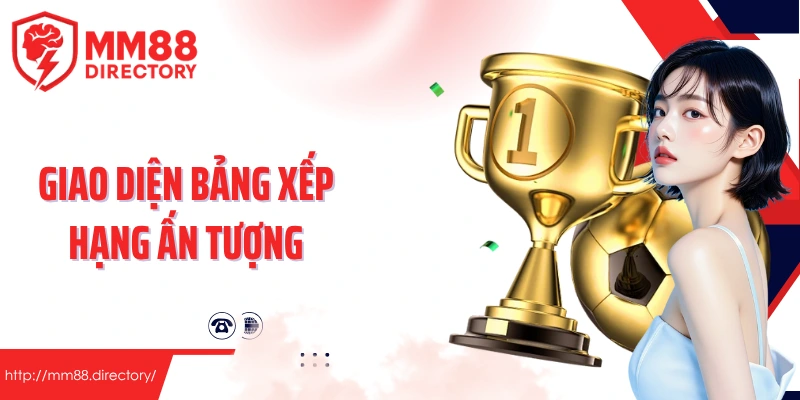 Giao diện bảng xếp hạng ấn tượng